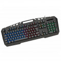 Teclado Semi Mecânico Gamer K-Mex Spartacus Metal KB-A328, LED 4 Cores, Preto - KBA328U00010B0X