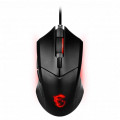 Mouse Gamer MSI Clutch GM08, 6 Botões, 4200DPI, LED, Vermelho Preto - CLUTCH GM08