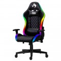 Cadeira Gamer FOX Racer, Com Iluminação LED, RGB, Preto