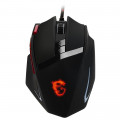 Mouse Gamer MSI Interceptor, 9 Botões, 8200DPI, LED RGB, USB, Laser, Preto - DS200