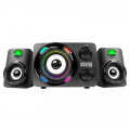 Subwoofer Gamer K-Mex Stereo SS-9800, 9.9W RMS, Canais 2.1, LED de 7 Cores, Preto - SS9800U0001CB1X