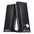 Caixa de Som Vinik Basic, 2.0 Dual, 6W, Conexão P2 e USB, Preto, CXBLRGB10W - 34862