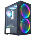 Gabinete Gamer K-Mex Anjo de Combate III, CG-03A1, RGB, Lateral em Vidro, 2 Fans - CG03A1RH003CB0X