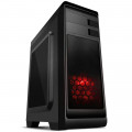 Gabinete Gamer Nox Modus, USB 3.0,  1 Fan, LED Vermelho, Janela Lateral Transparente, Preto - NXMODUSR