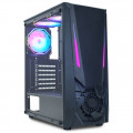 Gabinete Gamer K-Mex Jaeger 1, CG-01TJ, Lateral em Vidro, Led RGB, Sem Fan, Preto - CG01TJRH001CB0X