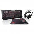 KIT GAMER THERMALTAKE TECLADO, MOUSE, MOUSEPAD E HEADSET PRETO - KBGCKPLBLPB01