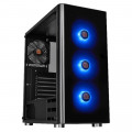 Gabinete Gamer Thermaltake V200, RGB, Mid Tower, 4 Fans, Vidro Temperado, Sem Fonte, Preto - CA-1K8-00M1WN-01