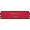 Memória Crucial Ballistix, 16GB, 2666Mhz, DDR4, CL16, UDIMM, Vermelho - BL16G26C16U4R