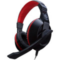 Headset Gamer Fantech Mars, 2 x 3.5mm, Preto e Vermelho - HQ50