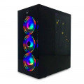 Gabinete Gamer Dazz Saturno, ATX, mATX, WIO, EE­ATX, Sem Fan, Preto - 63000004