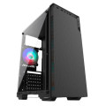 Gabinete Gamer Bluecase BG-030, Lateral de Vidro Temperado, USB 3.0, Sem Fonte, Preto - BG030GCASE