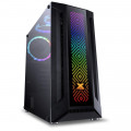 Gabinete Gamer Vinik VX Gaming Sagitarius, Mid Tower, 3 Fans RGB (1x Traseira, 2x Topo), Lateral em Vidro Temperado, Pre