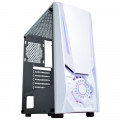 Gabinete Gamer K-Mex Jaeger II, CG-W2TJ, RGB, Lateral em Vidro, Sem Fonte, Sem FAN, Branco - CGW2TJRH010CB0X