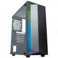 Gabinete Gamer K-Mex, Hades, CG-28TJ, Mid tower, Lateral em Vidro, Led RGB, Sem Fonte e Fan, Preto - CG28TJRH010CBOX