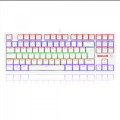 Teclado Mecânico Gamer Redragon Daksa, Rainbow, Switch Red Removíveis, ABNT2, Branco - K576W-R (PT-RED)