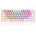 Teclado Mecânico Gamer Redragon Fizz, RGB, Switch Blue, ABNT 2, Pink e White - K617-RGB-PW (PT-BLUE)