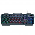 Teclado Gamer Fortrek Crusader, LED Rainbow, USB, ABNT2, Preto - 70528