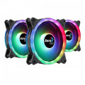 Kit FAN Gamer Aerocool Duo 12 Pro, ARGB, 3 Fans 120mm, Com Controladora - DUO 12 PRO