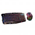 Kit Teclado e Mouse Gamer V Bright, USB, LED 7 Cores, Plug And Play, Preto - 594