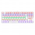 Teclado Mecânico Gamer Redragon Daksa, Rainbow, Switch Azul Removíveis, ABNT2, Branco - K576W-R (PT-BLUE)