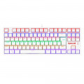 Teclado Mecânico Gamer Redragon Daksa, Rainbow, Switch Marrom Removíveis, ABNT2, Branco - K576W-R (PT-BROWN)