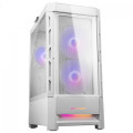 Gabinete Gamer Cougar Duoface RGB, Mid Tower, Vidro Temperado, E-ATX, White, Sem Fonte, 3 Fans, Branco - 385ZD10.0003