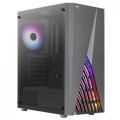 Gabinete Gamer Aerocool ATX Delta V1 RGB Mid Tower, Lateral em Vidro Temperado, Preto - 78109