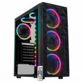 Gabinete Gamer K-Mex Wave II, CG-A3TP, Lateral em Vidro, 3 Fans, Fita LED, Preto - CGA3TPRH010CB0X