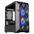 Gabinete Gamer Cooler Master MasterBox TD300 MESH, ARGB, Mini Tower, Com FAN, Lateral em Vidro, Preto - TD300-KGNN-S00