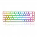 Teclado Mecânico Gamer Redragon Castor RGB, Switch Blue Removíveis, ABNT2, Branco - K631W-RGB (PT-BLUE)