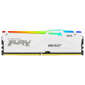 Memória Kingston Fury Beast, RGB, 16GB, 6000Mhz, DDR5, Branco - KF560C36BWEA-16