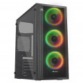 Gabinete Gamer C3Tech, Lateral em Acrílico, Sem Fonte, Sem FAN, Preto - MT-G220BK