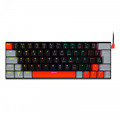 Teclado Gamer Mecânico PCYes KUROMORI 60%, LED Rainbow, Switch Outemu Blue, USB, Preto - PTKM60BL