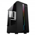 Gabinete Gamer Hayom GB1724, Lateral em Vidro Temperado, Led RGB, Sem Fonte, ATX, Preto - GB1724