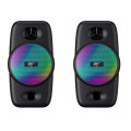 Caixa de Som Gamer Havit RGB, USB, 3W, Preto - SK213
