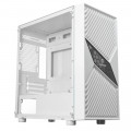 Gabinete Gamer One Power Fractal White, Mid Tower, Lateral Em Vidro Temperado, Sem Fan, Sem Fonte, Branco - CC-201W