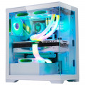 Gabinete Gamer K-Mex Poseidon White, CG-W1G4, Lateral e Frontal em Vidro, Sem Fonte, Sem Fan, Branco - CGW1G4RH0010B0X