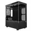 Gabinete Gamer One Power Crystal Black, Mid Tower, Lateral e frontal em Vidro, Sem Fan, Sem Fonte, Preto - CC-202B