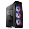 Gabinete Gamer Aerocool Aero One Frost, RGB, Com 4 Fans, Lateral em Vidro Temperado, Branco - Aero One Frost RGB 70168