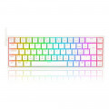 Teclado Mecânico Gamer Redragon Castor RGB, Switch Brown Removíveis, ABNT2, Branco - K631W-RGB (PT-BROWN)