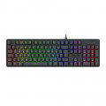 Teclado Gamer Redragon Netherbane, Rainbow, Membrana, ABNT2, Preto - K521-R PT