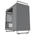 Gabinete Gamer Bluecase Tiny, mATX, Lateral Vidro, USB 3.0, Sem Fan, Sem Fonte, Cinza - BG-056G