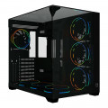 Gabinete Gamer Bluecase Grand Tokyo, mATX, Lateral Vidro, USB 3.0, Sem Fan, Sem Fonte, Preto - BG-058GRBBX