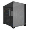 Gabinete Gamer Bluecase Grand Vegas, mATX, Lateral Vidro, USB 3.0, Sem Fan, Sem Fonte, Preto - BG-059GRBBX