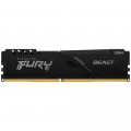Memória Kingston Fury Beast, 8GB, 3200MT/s, DDR4, CL16, Preto - KF432C16BB/8WP