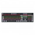 Teclado Gamer Mecânico K-Mex Shadowscope KHY628, LED RGB, Switch Blue, Preto e Cinza - KHY628U0002CB0X