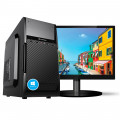 Computador, 10º Geração, Intel Core I5-10400 2.90GHZ, 4GB DDR4, SSD 120GB, Windows 10 + Monitor 19.5