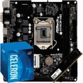 KIT UPGRADE PROCESSADOR INTEL 1151 PENTIUM G5400 3.70GHZ, PLACA MÃE 1151 ASROCK H310CM-HG4 DDR4, MEMÓRIA 4GB DDR4 2666MHZ