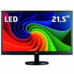 Monitor AOC 21.5" LED, Full HD, HDMI/VGA, Preto - E2270SWHEN