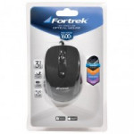 Mouse Fortrek Óptico OM103, USB, 3 Botões, 1600DPI, Preto - 43531